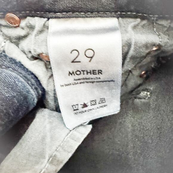 Mother High Waisted Looker Coffee, Tea or Me Dark Wash Denim Jeans Size 29 - Picture 7 of 9